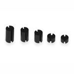 Чорна пластикова стойка для світлодіода 3-pin 3-5мм висота 2,5мм