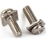 Nickel plated screw M3x8x6mm semicircular square washer PH