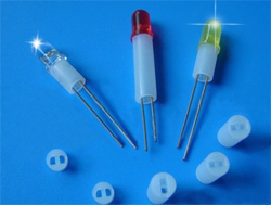 For LED 3mm 2pin white spacer thickness 7mm.