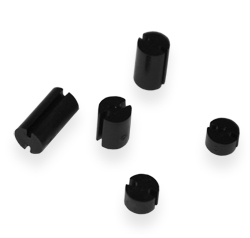 Черная пластиковая стойка для светодиода 3-pin 3-5мм высота 6мм