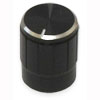 Handle on axle 6mm Star Black D = 13mm H = 17mm
