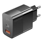 Зарядное USB QC3.0 PD3.0 USB-A Type-C 33W GaN черное