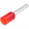 Lug for wire E1012 section 1.0mm2 L = 12mm (red)