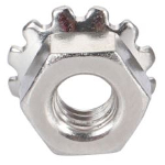 Stainless steel nut M4 hexagonal with stainless steel groover. 304