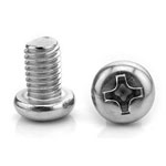 Stainless screw M5x10mm half round PH stainless steel 304