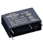 Реле QY46F-024DC-HS 5A 1A coil 24VDC