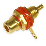 Panel socket HD-0002RCA Gold red