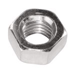 Nickel plated nut M12 hex m=8.5mm