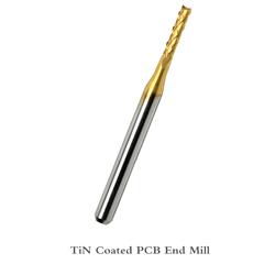 Фреза кукурудза PCB для ЧПУ тип RCF 2.5мм, L=38мм, хвостовик 3.175мм, TiN
