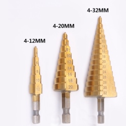 Step drill set 3 pcs (without case)