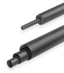 Heat shrink tubing 3X glue 25.4/8.5 black (1m)