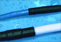 Heat shrink tubing 3X glue 25.4/8.5 black (1m)